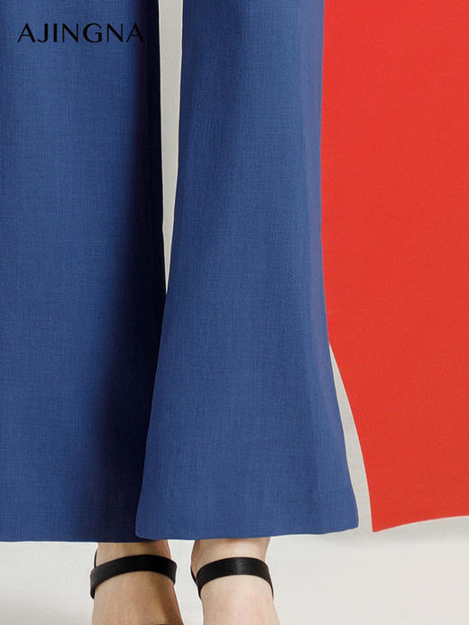 【商场同款】阿菁娜2024秋季新款经典直筒西装裤A29Q110033 商品图4