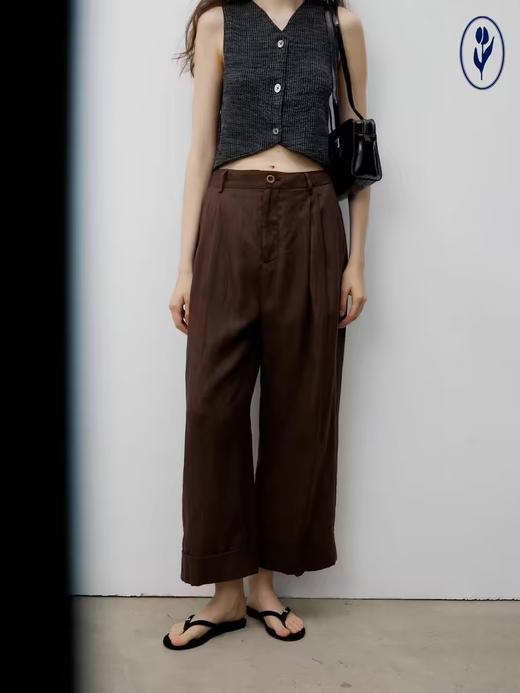 shyshystill/shy202105023/垂荡高品质亚麻长裤 商品图0