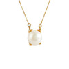 【天然正品】AU750黄金镶约8.4MM天然akoya海水珍珠吊坠项链女士现售价：1280！特价280724NJS02 商品缩略图0
