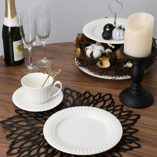 餐具浮雕布朗系列 杯碟组/浅碗/圆盘/饭碗/大碗/深盘/汤匙 商品图13