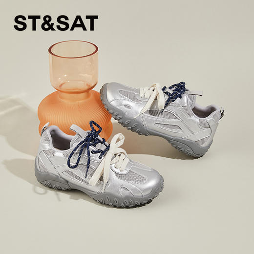 星期六休闲复古拼色双鞋带德训鞋SSC3112E42 商品图1