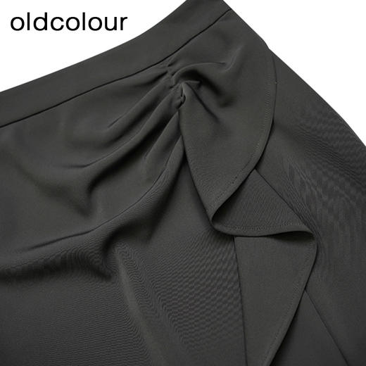 oldcolour夏季新款韩版黑色气质一步裙通勤显瘦鱼尾裙P24063425 商品图2