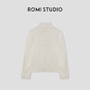 ROMI STUDIO“隐贵绅士”亚麻棉混纺肌理感立领短西装外套24SSW1108 商品缩略图1