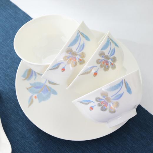 🔔🔔【国风低骨瓷陶瓷16件套礼盒餐具套装】✅礼盒装16件套低骨瓷礼品餐具，送人自用皆相宜！！！ ✅高温花卉工艺，安全卫生，💥不含任何重金属！！！ 商品图3