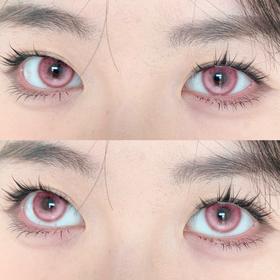 Clairecolor 半年抛美瞳 桃之粉兔 直径14.5mm着色13.9mm