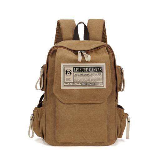 👍👍👍【沐桻大容量双肩帆布包】🌼1、全棉帆布，定制高密重码帆布，柔软舒适，🌟透气耐磨 2、品牌定制logo,经典印花内衬，定制五金 商品图6