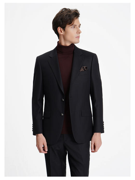 callisto黑色绵羊毛混纺西服 商品图2