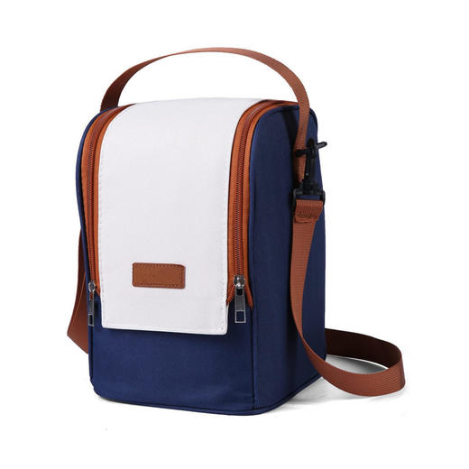 Haixin 316L不锈钢保温饭盒可微波炉便携餐盒(316L钢饭盒3个+米色保温盒) 商品图7