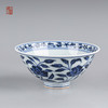 寒香慕古元青花花卉斗笠杯 商品缩略图1