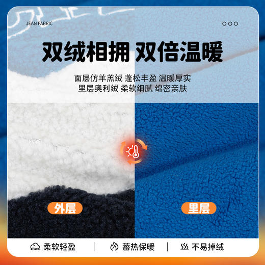 迪士尼童装男童羊羔绒保暖外套春秋冬季中大童帅气撞色学院风外套ZD4DS002 商品图8