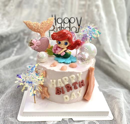 无蛋无奶 无麸质 美人鱼生日蛋糕 商品图0