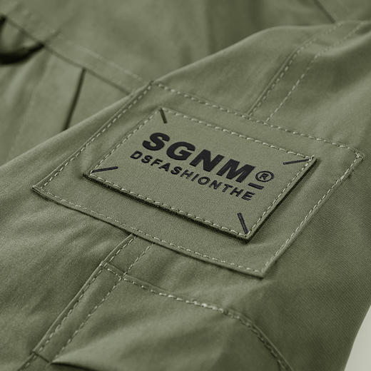 【新款DX】大依优型大码翻领外套工装夹克时尚雷萨加肥加大休闲胖子宽松外套上衣男装潮流户外 商品图9