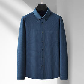 【灯芯绒】【新款DM】大依优型大码长袖衬衫男宽松加肥加大码男士休闲商务衬衣上衣胖子300斤