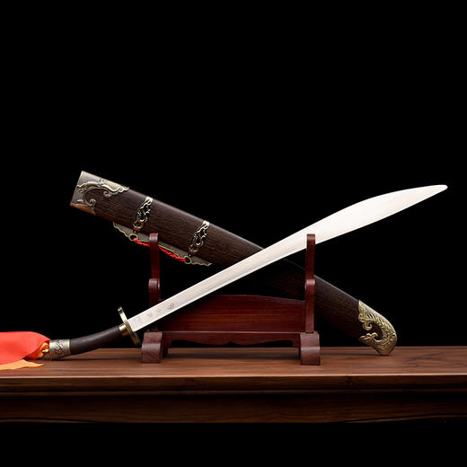 新三皇太极刀 标准武术太极刀单刀 沈广隆剑铺 龙泉太极刀 sgl-9005 未开刃 商品图3