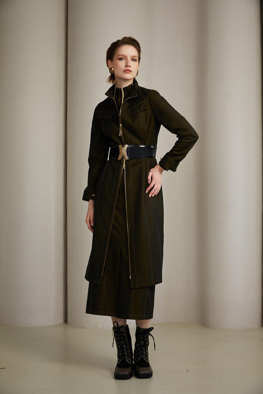 SAFICOO 时尚休闲 显高显瘦 高腰直筒半裙 商品图2