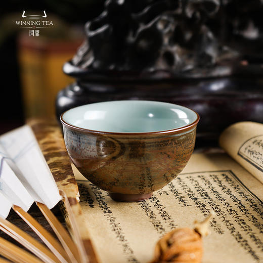 问鼎外天目汝瓷伴月杯 商品图1