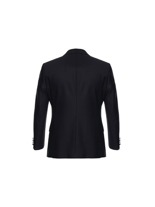 callisto黑色绵羊毛混纺西服 商品图1