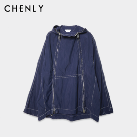 尘衣｜男女同款撞色明线宽松版夹克