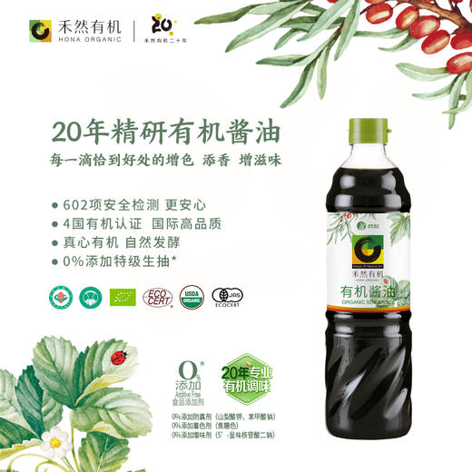 禾然有机调味品 素蚝油/豆瓣酱/酱油/糙米醋/黑谷醋/番茄沙司/乐童豆豆酱 纯酿造调味酱 火锅蘸酱 纯素食品 家庭厨房健康料理 有机认证20+年 商品图2