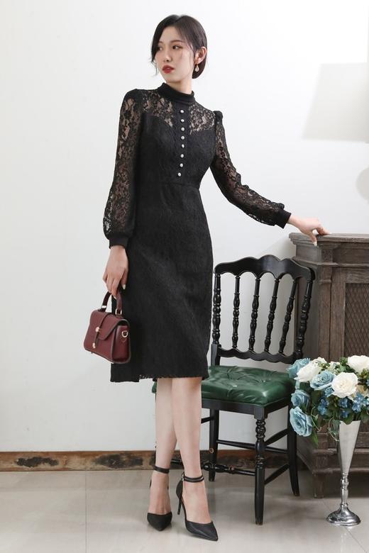 ELLA JADE 柔美复古蕾丝连衣裙 13390 商品图1