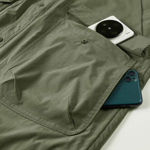 【新款DX】大依优型大码翻领外套工装夹克时尚雷萨加肥加大休闲胖子宽松外套上衣男装潮流户外 商品图5