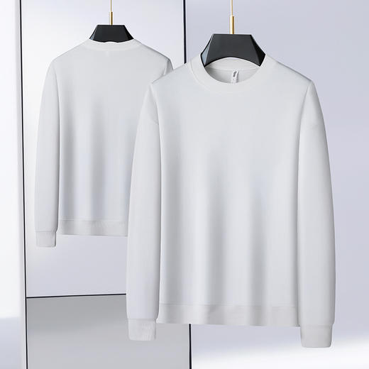 【新款DX】大依优型大码圆领卫衣长袖加肥加大休闲运动上衣男打底衫胖子 商品图3