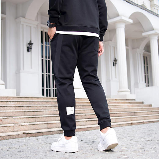 【新款DMH】大依优型大码束脚休闲裤加肥加大宽松男士卫裤胖子300斤显瘦潮流运动 商品图4