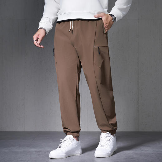 【新款DMH】大依优型大码束脚休闲裤加肥加大宽松男士卫裤胖子300斤显瘦潮流运动 商品图0