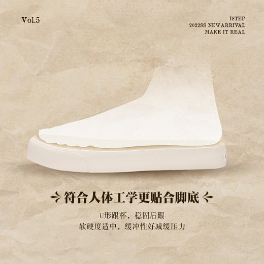 【2026新春专享】istep新款夏季新品复古高尔夫网球鞋低帮帆布鞋板鞋男女款（瑕疵品不退不换） 商品图3