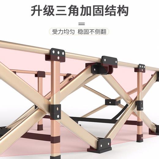 【抛下烦恼！静享舒适午休】折叠床躺椅单人午休办公室午睡家用简易应急便携行军陪护简便，床头微翘设计，贴合人体无需头枕。ry 商品图4