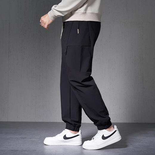 【新款DMH】大依优型大码束脚休闲裤加肥加大宽松男士卫裤胖子300斤显瘦潮流运动 商品图4