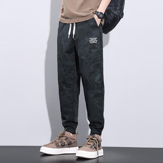 红览 迷彩休闲裤男士薄款束脚长裤K09 商品图5