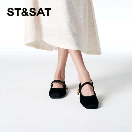 星期六复古宫廷玛丽珍芭蕾舞鞋SSC3111168 商品图4