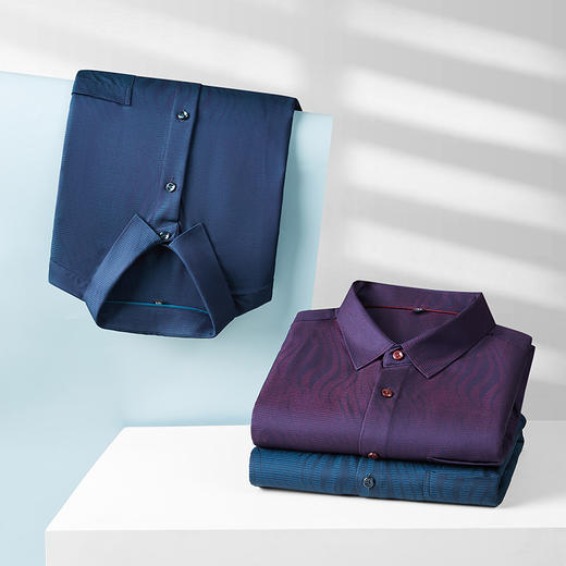 【新款DM】大依优型大码长袖衬衫男宽松加肥加大码男士休闲商务衬衣上衣胖子300斤 商品图1