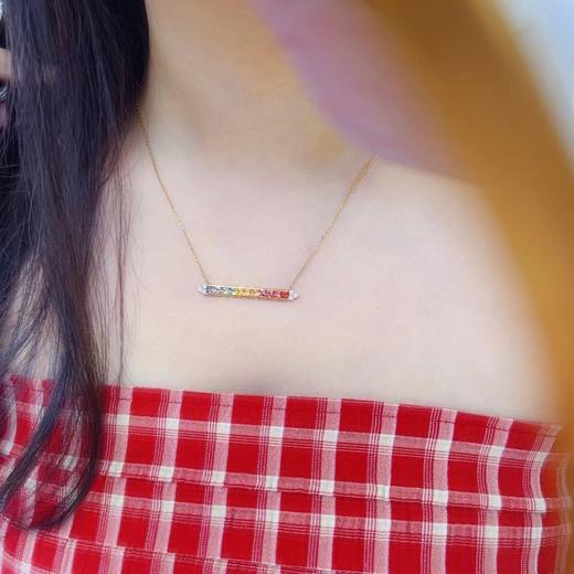 3.0ct 蓝宝石项链 商品图6