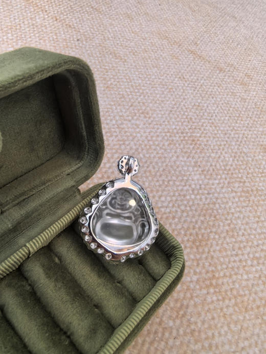 814-7 极品 顶绿 水沫玉小佛公【单吊坠】自留 神态炒鸡祥和 商品图10