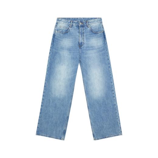 WassupHouse冰蓝洗水微喇牛仔裤 商品图4