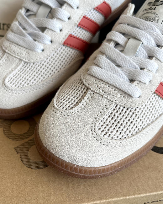 现货 THS 8.17-无 阿迪家 情侣款  Samba夏季复古休闲板鞋 透气网眼鞋 2色 QZ089 商品图8