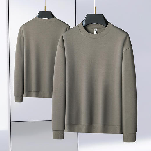 【新款DX】大依优型大码圆领卫衣长袖加肥加大休闲运动上衣男打底衫胖子 商品图2