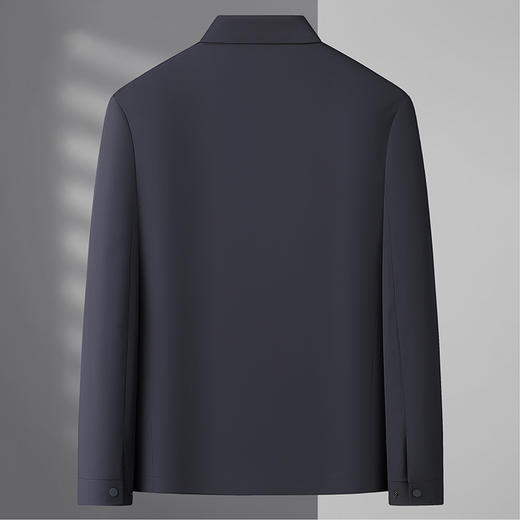 【新款DLC】大依优型大码翻领夹克外套纽扣男商务休闲加肥加大夹克上衣胖子显瘦 商品图1