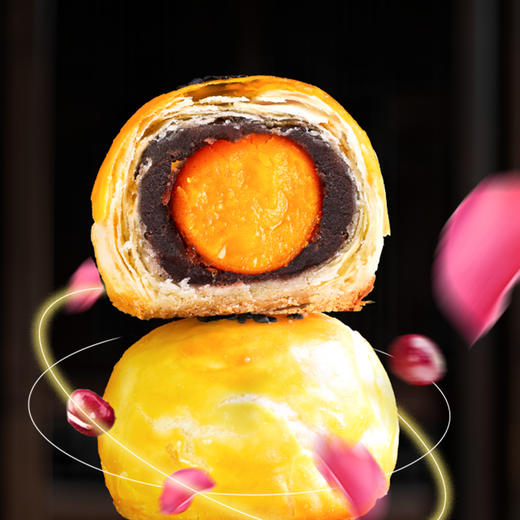 潘祥记月饼玫瑰480克铁盒蛋黄酥香芋月饼礼盒传统云南特产中秋节送礼盒团购 商品图6