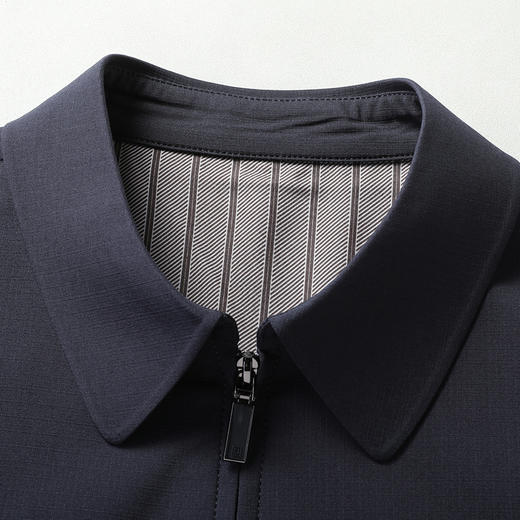 【新款DLC】大依优型大码翻领夹克外套纽扣男商务休闲加肥加大夹克上衣胖子显瘦 商品图10