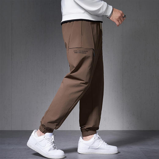 【新款DMH】大依优型大码束脚休闲裤加肥加大宽松男士卫裤胖子300斤显瘦潮流运动 商品图1