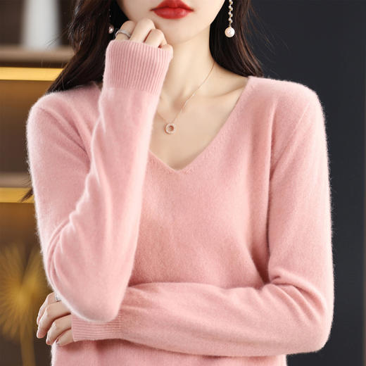 板绘-XK1110一线成衣V领羊毛衫 商品图9
