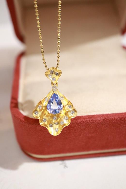 1.05ct 蓝宝石吊坠 商品图4