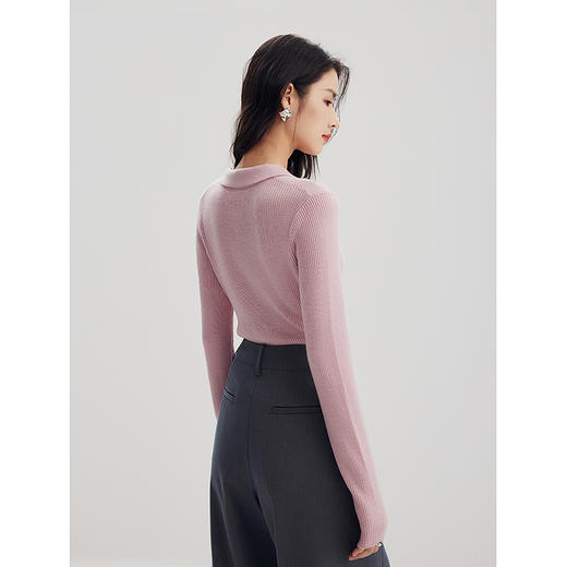 棉仓356635016-长袖POLO衫 商品图3