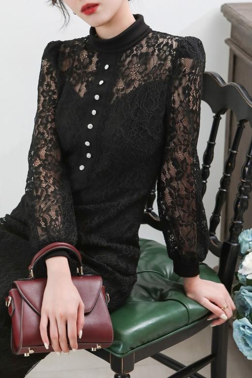 ELLA JADE 柔美复古蕾丝连衣裙 13390 商品图5