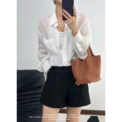 【包邮发顺丰】54634 洛诗琳夏季新款高腰休闲时尚百搭阔腿短裤 KTT018 商品图7