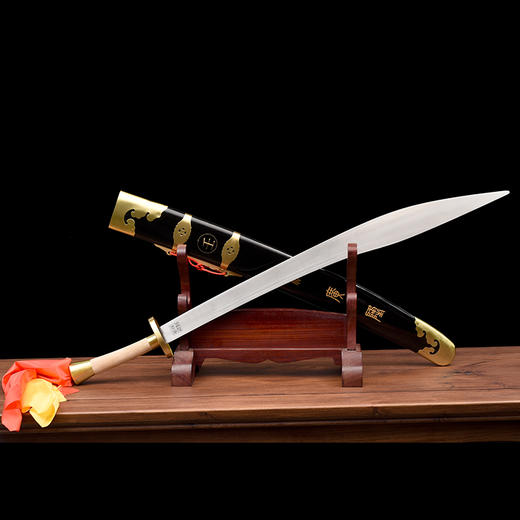 太极太极刀 武术太极刀 不锈钢 男女练习刀 龙泉沈广隆宝剑 未开刃 商品图3