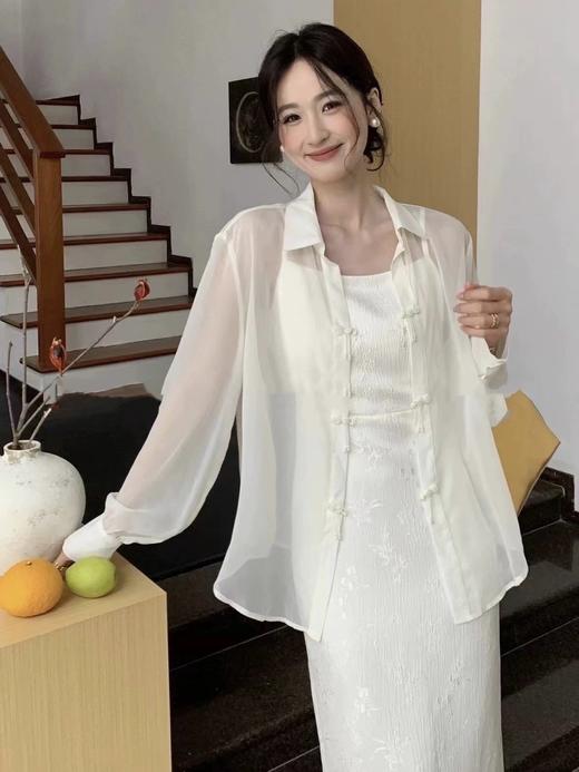 Im Presionismo新中式珠光天丝雪纺衬衫系列 商品图4